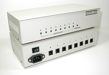  8-port Twisted Pair ARCNET Hub AN-808T